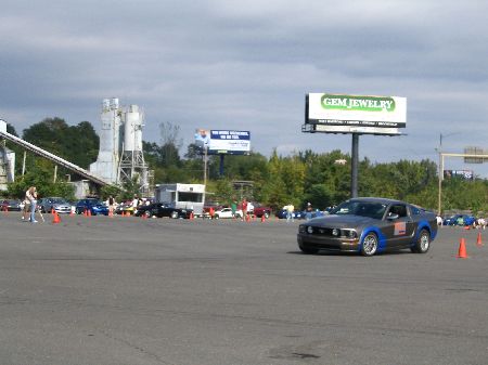 Autocrossing Mustang