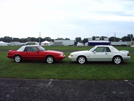 Two feature cars together